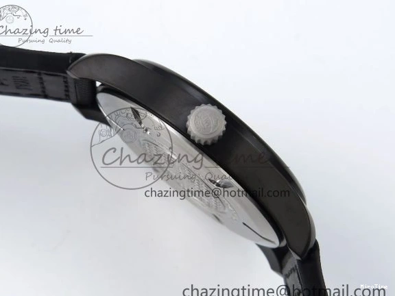 MIROTIME 0118 Pilot Black Ace BLSF 1:1 Best Edition White Lume Dial on Black Nylon Strap MIYOTA OnTrend 7021